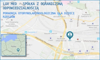 PORADNIA OTORYNOLARYNGOLOGICZNA DLA DZIECI - LUX MED - SPÓŁKA Z OGRANICZONĄ ODPOWIEDZIALNOŚCIĄ - UL. STANISŁAWA JABŁOŃSKIEGO 2/4, RZESZÓW
