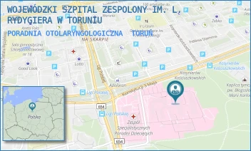PORADNIA OTOLARYNGOLOGICZNA - WOJEWÓDZKI SZPITAL ZESPOLONY IM. L. RYDYGIERA W TORUNIU - KONSTYTUCJI 3 MAJA 42/-,  TORUŃ