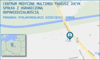 PORADNIA OTOLARYNGOLOGII DZIECIĘCEJ - CENTRUM MEDYCZNE MULTIMED TADEUSZ JUCYK SPÓŁKA Z OGRANICZONĄ ODPOWIEDZIALNOŚCIĄ - WOJSKA POLSKIEGO 33,  KONIN