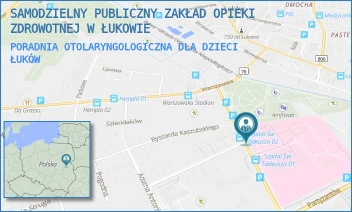 PORADNIA OTOLARYNGOLOGICZNA DLA DZIECI - SAMODZIELNY PUBLICZNY ZAKŁAD OPIEKI ZDROWOTNEJ W ŁUKOWIE - DR ANDRZEJA ROGALIŃSKIEGO 3, ŁUKÓW