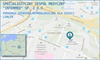 PORADNIA OTORYNOLARYNGOLOGICZNA DLA DZIECI - SPECJALISTYCZNY ZESPÓŁ MEDYCZNY "INTERMED" SP. Z O.O. - GŁOWACKIEGO 35,  LUBLIN