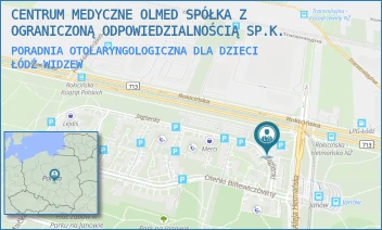 PORADNIA OTOLARYNGOLOGICZNA DLA DZIECI - CENTRUM MEDYCZNE OLMED SPÓŁKA Z OGRANICZONĄ ODPOWIEDZIALNOŚCIĄ SP.K. - UL. JAGIENKI 32,  ŁÓDŹ-WIDZEW