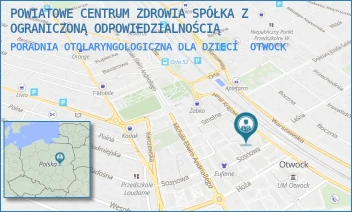 PORADNIA OTOLARYNGOLOGICZNA DLA DZIECI - POWIATOWE CENTRUM ZDROWIA SPÓŁKA Z OGRANICZONĄ ODPOWIEDZIALNOŚCIĄ - ARMII KRAJOWEJ 3,  OTWOCK