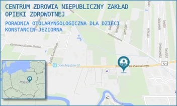 PORADNIA OTOLARYNGOLOGICZNA DLA DZIECI - CENTRUM ZDROWIA ADAM MUSZYŃSKI SPÓŁKA KOMANDYTOWO-AKCYJNA - KAZIMIERZA PUŁASKIEGO 20B,  KONSTANCIN-JEZIORNA