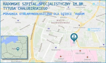 PORADNIA OTOLARYNGOLOGICZNA DLA DZIECI - RADOMSKI SZPITAL SPECJALISTYCZNY IM. DR TYTUSA CHAŁUBIŃSKIEGO - LEKARSKA 4, RADOM