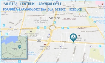 PORADNIA LARYNGOLOGICZNA DLA DZIECI - "AURIS" CENTRUM LARYNGOLOGII - 3-GO MAJA 28, SIEDLCE