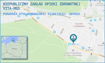 PORADNIA OTOLARYNGOLOGII DZIECIĘCEJ - NIEPUBLICZNY ZAKŁAD OPIEKI ZDROWOTNEJ VITA-MED - UL. CZEREMCHOWA 1, GDYNIA