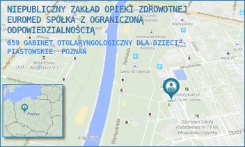 059 GABINET OTOLARYNGOLOGICZNY DLA DZIECI - PIASTOWSKIE - NIEPUBLICZNY ZAKŁAD OPIEKI ZDROWOTNEJ EUROMED SPÓŁKA Z OGRANICZONĄ ODPOWIEDZIALNOŚCIĄ - OS. PIASTOWSKIE 58,  POZNAŃ