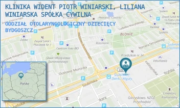 ODDZIAŁ OTOLARYNGOLOGICZNY DZIECIĘCY - KLINIKA WIDENT PIOTR WINIARSKI, LILIANA WINIARSKA SPÓŁKA CYWILNA - SZUBIŃSKA 93-95,  BYDGOSZCZ